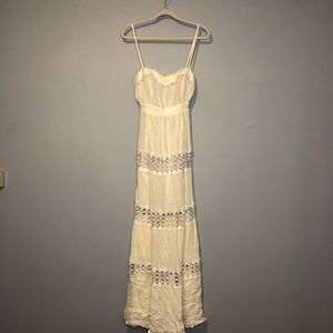 NEVER WORN ARK & CO Women’s Strapless Champagne Maxi Dress Size S